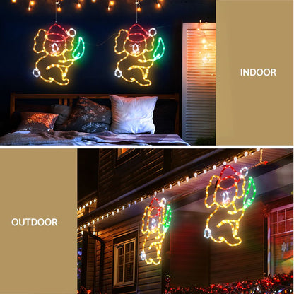 Jingle Jollys Christmas Lights LED Koala Xmas Decoration Home 2 Pcs