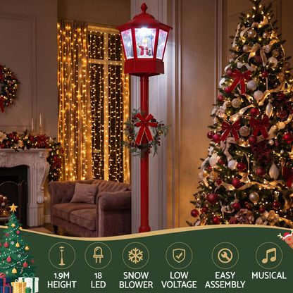 1.8M Christmas Lights Post Lamp LED Outdoor Decorations Jingle Jollys