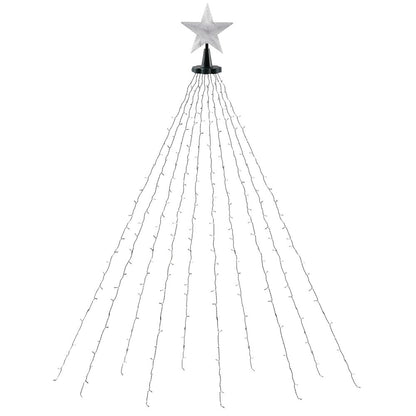 Jingle Jollys 2.5M Christmas Lights Waterfall String Light 300 LED Star Topper
